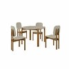 Manhattan Comfort Rectangle Dining Set of 5, 46.54 in L X MDF 4-DT-82705-OW